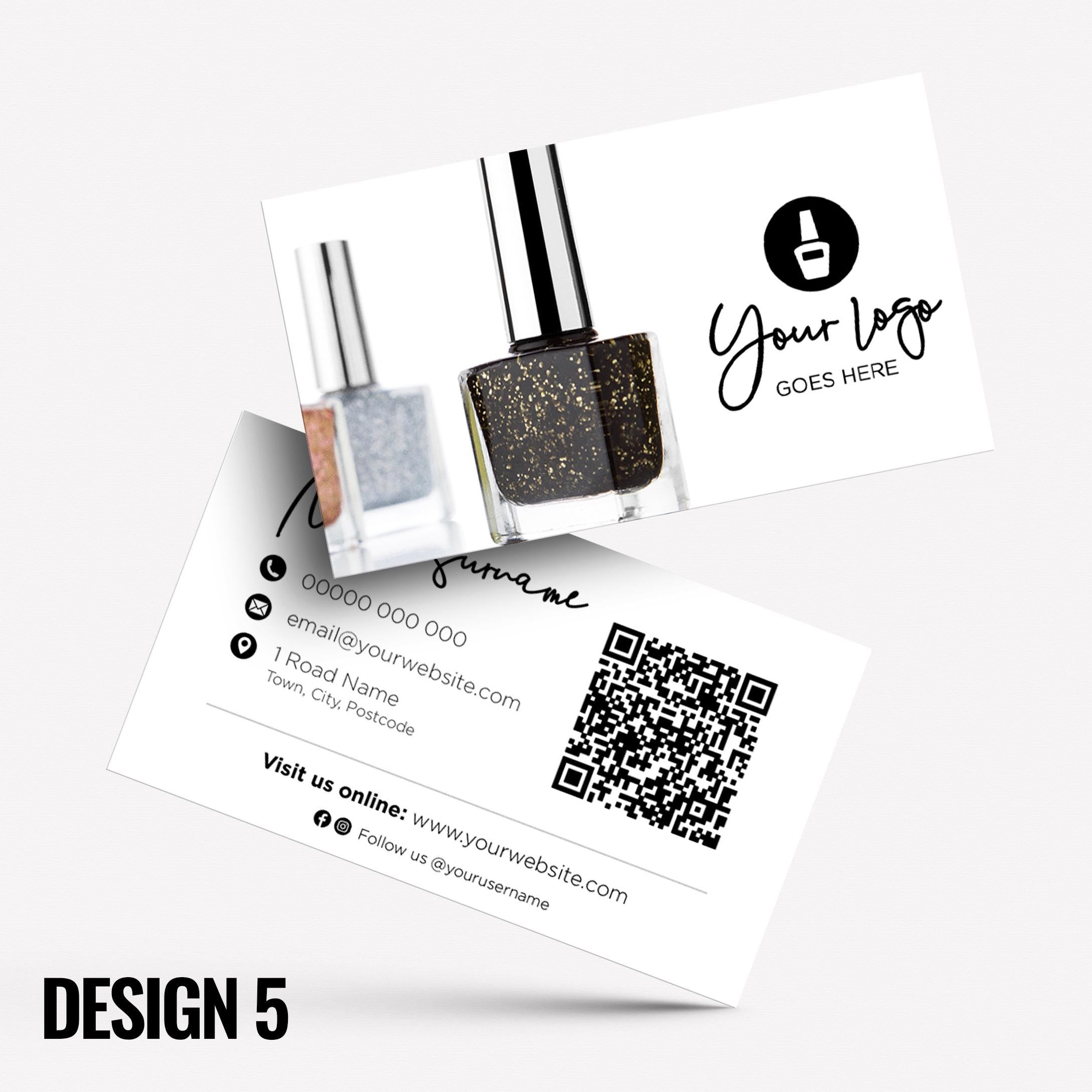 Custom Business Card Printing | Nail artist beautician nails beauty art female hands businesses