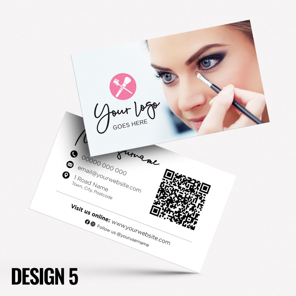 Custom Business Card Printing | Make up artist MUA beautician stylist PMU girls makeup lash lips brushes businesses