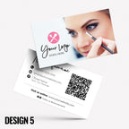 Custom Business Card Printing | Make up artist MUA beautician stylist PMU girls makeup lash lips brushes businesses