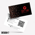 Custom Business Card Printing | Glitter Style Modern Design Gold Rose Blue Pink Glittery Elegant Cute Feminine Businesses