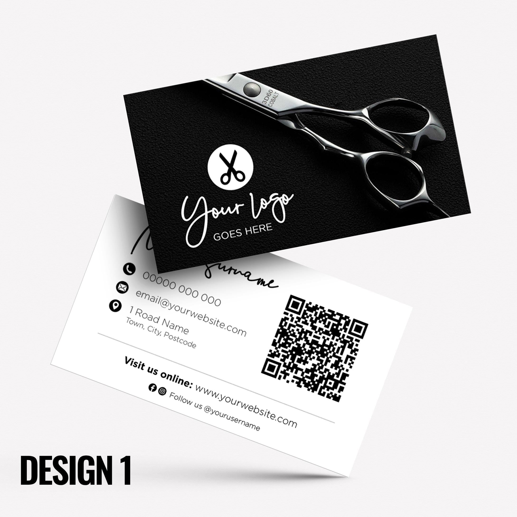 Custom Business Card Printing | Hair salon stylist hair dresser hairdressing beauty female beautician businesses