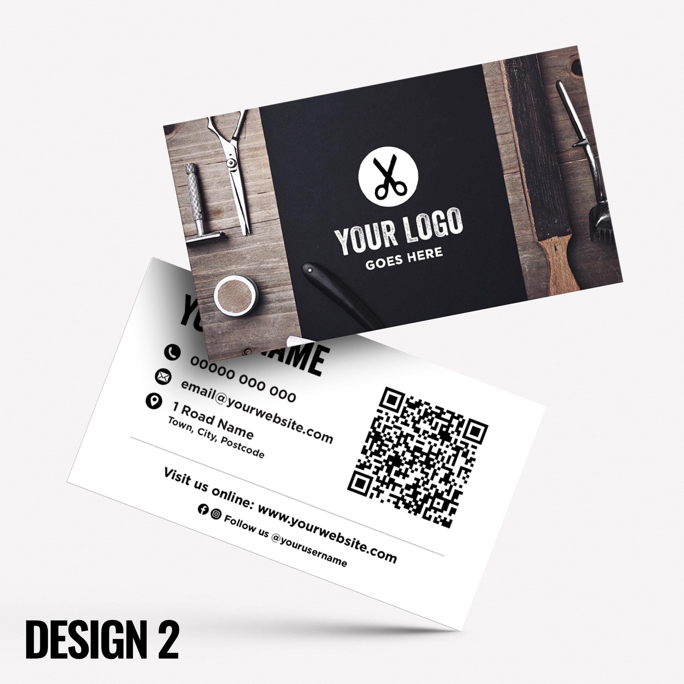 Custom Business Card Printing | Barber hairdresser stylist skin fade grooming male barbers barbering cut businesses
