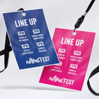 Personalised festival style VIP pass & lanyard Invitations Invites | Any colour | Music summer fest