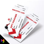 Custom printed gift vouchers | Perforated stubs | Driving school instructor pass course car learner learning business 02