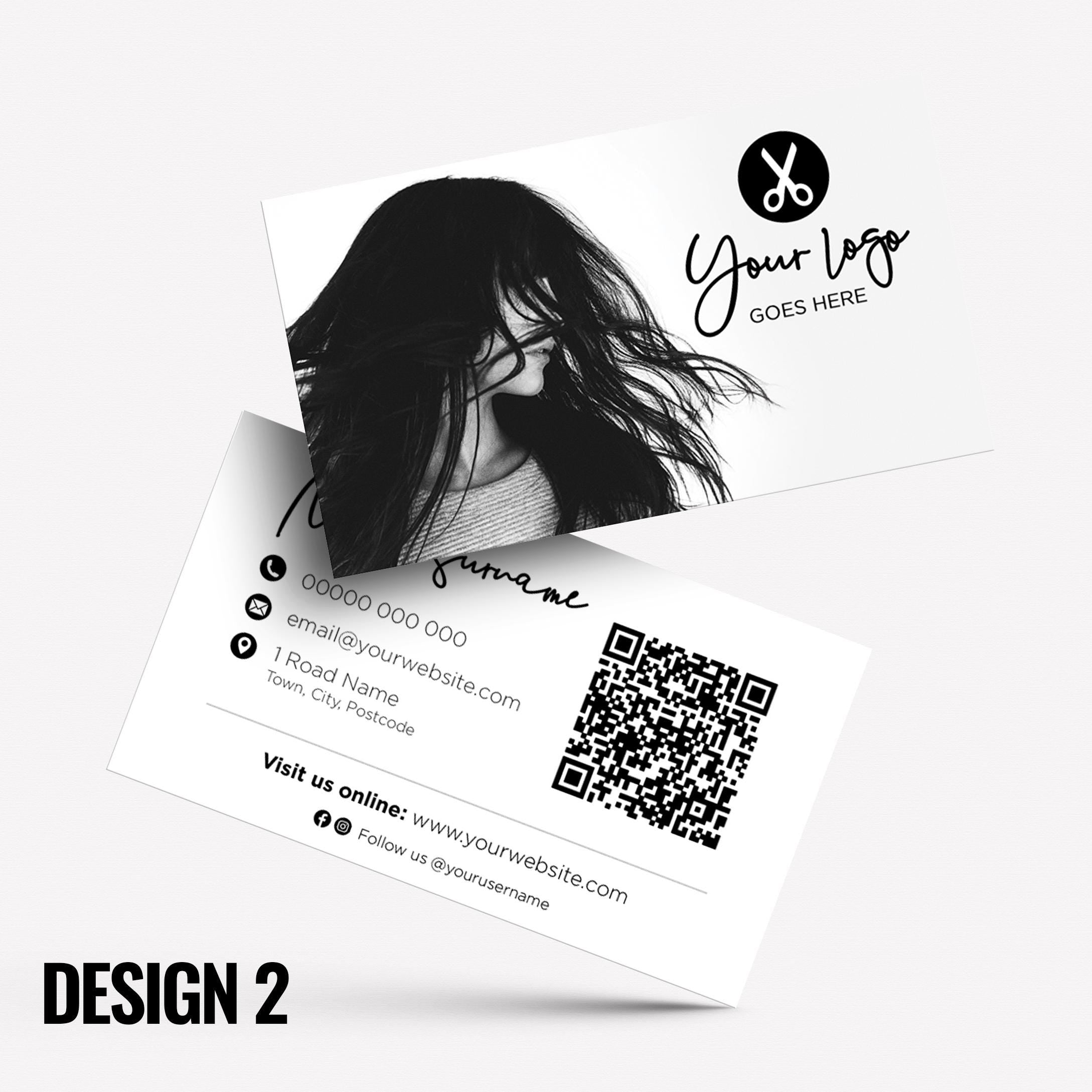 Custom Business Card Printing | Hair salon stylist hair dresser hairdressing beauty female beautician businesses