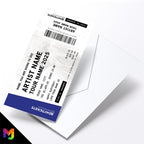 Personalised mock gig/concert ticket Birthday / Christmas gift | Any artist/band/show!