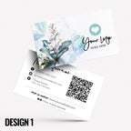 Custom Business Card Printing | Floral flowers feminine cute pink purple orange blue roses flower elegant generic businesses