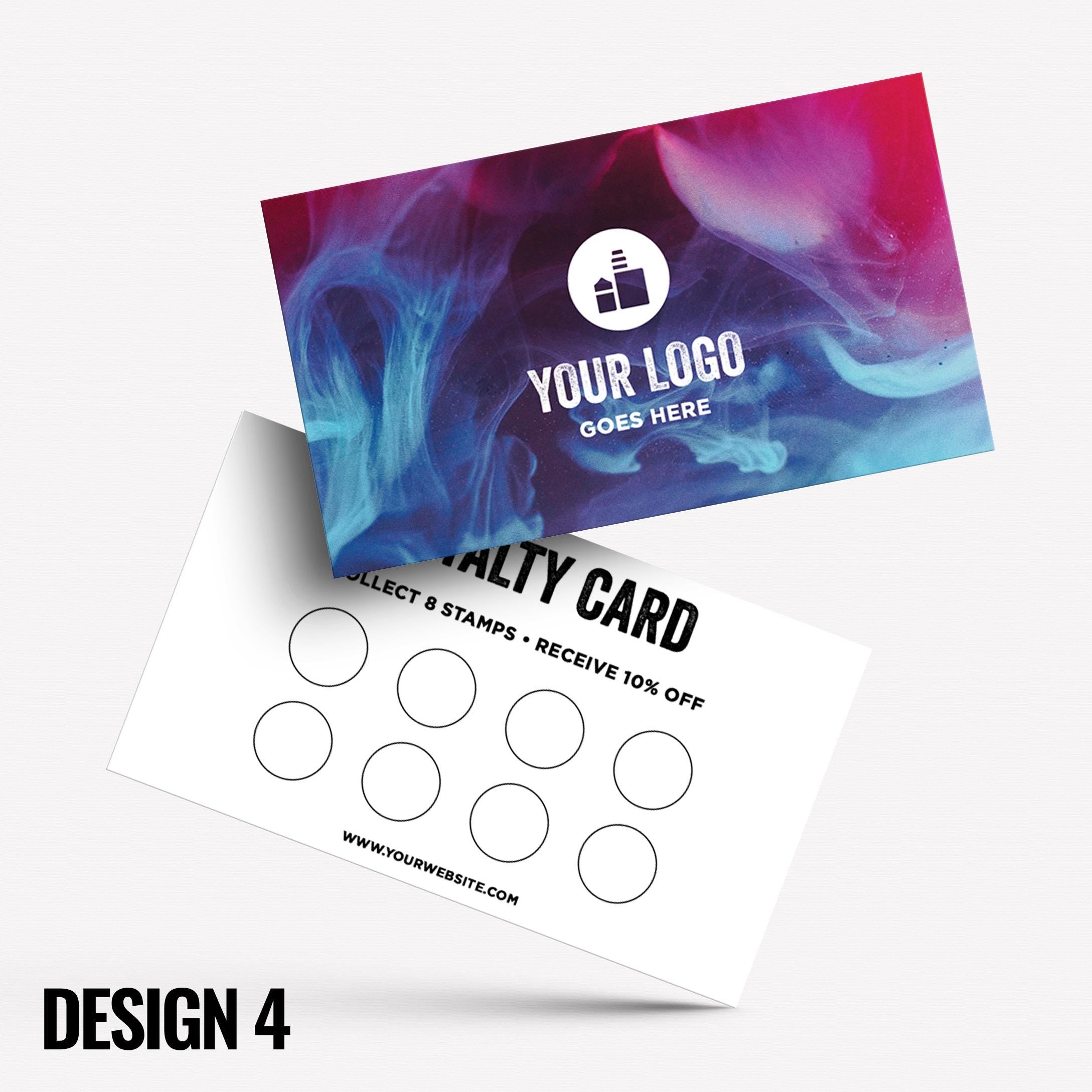 Custom printed loyalty reward cards | Vape shop vaping quit smoking vapour e-liquid juice refill mod vapour smoke designs businesses