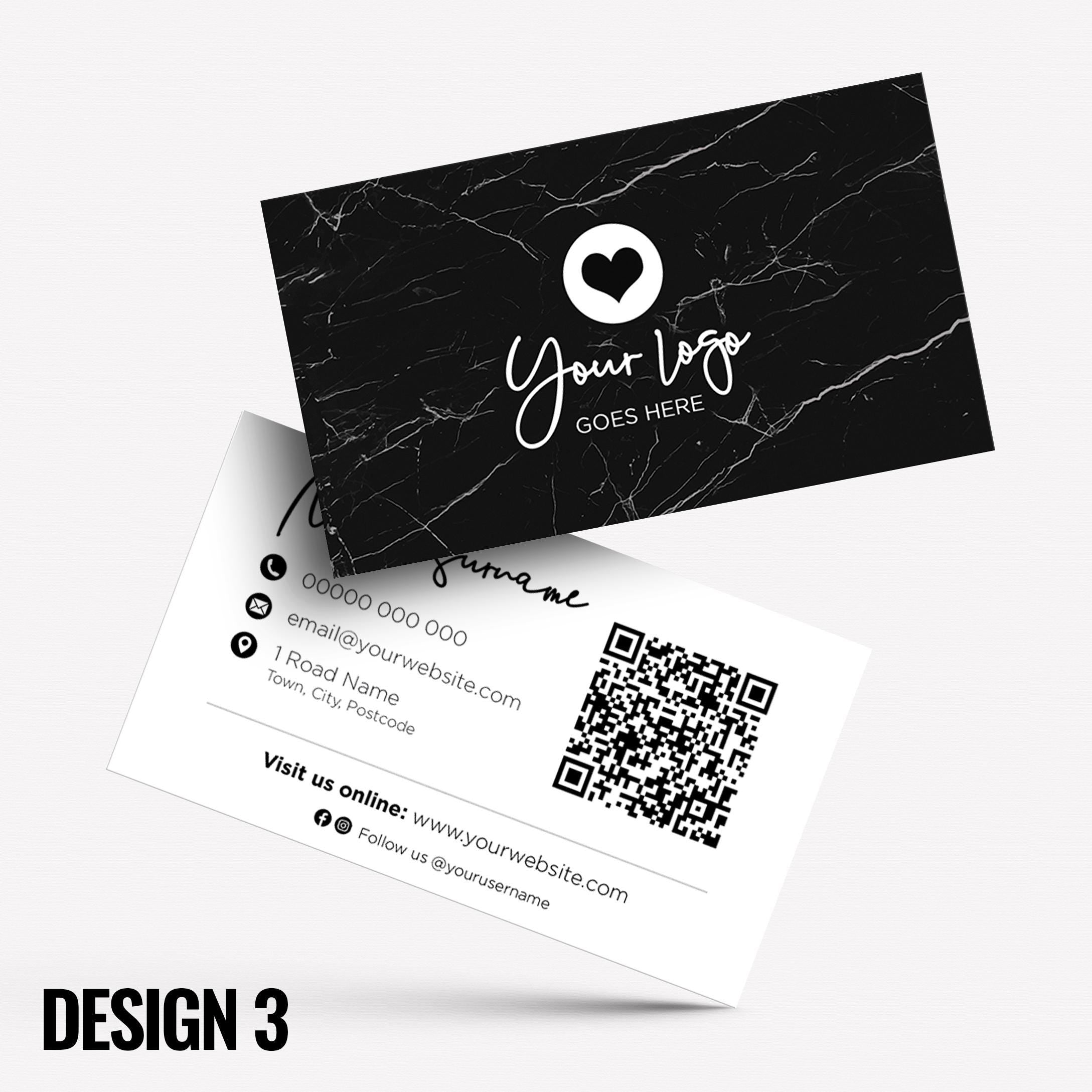 Custom Business Card Printing | Marble design white black rose gold blue pink shiny elegant modern generic businesses