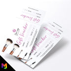 Custom printed gift vouchers | Perforated stubs | Make up artist beauty glamour model business 04