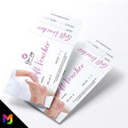 Custom printed gift vouchers | Perforated stubs | Massage therapy masseur beauty therapy therapist business 03