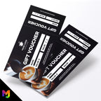 Custom printed gift vouchers | Perforated stubs | Cafe coffee shop drink shop restaurant barista business 01