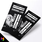 Custom printed gift vouchers | Perforated stubs | Vape shop vaping quit smoking vapes e-liquids business 04