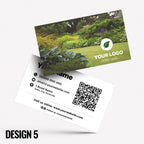 Custom Business Card Printing | Gardener Grass Flowers Landscape Landscaping Garden Landscaper Patios Slabs Grass Artificial Turf Businesses