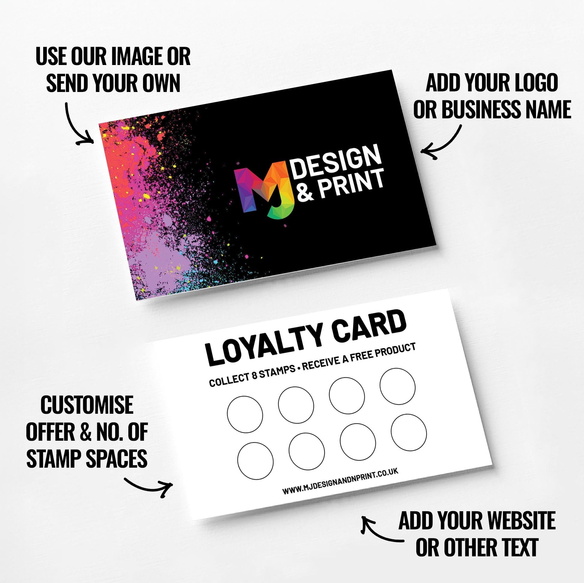 Custom printed kraft loyalty reward cards | Barber hairdresser stylist skin fade grooming male barbers barbering cut businesses