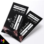Custom printed gift vouchers | Perforated stubs | Make up artist beauty glamour model business