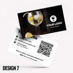 Custom Business Card Printing | Drinks Bar Pub Cocktails Beer Restaurant Cafe Micropub Bars Pints Wine Winebar Businesses