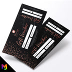 Custom printed gift vouchers | Perforated stubs | Marble Rose Gold Black Modern Sparkle Style Modern Elegant Fancy