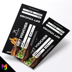 Custom printed gift vouchers | Perforated stubs | Food Restaurant Takeaway Burgers Buns Smash Burger 1