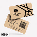 Custom Kraft Business Card Printing | Barber hairdresser stylist skin fade grooming male barbers barbering cut businesses