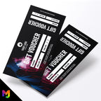 Custom printed gift vouchers | Perforated stubs | Vape shop vaping quit smoking vapes e-liquids business 01
