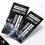 Custom printed gift vouchers | Perforated stubs | Vape shop vaping quit smoking vapes e-liquids business 03