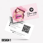 Custom Business Card Printing | Make up artist MUA beautician stylist PMU girls makeup lash lips brushes businesses