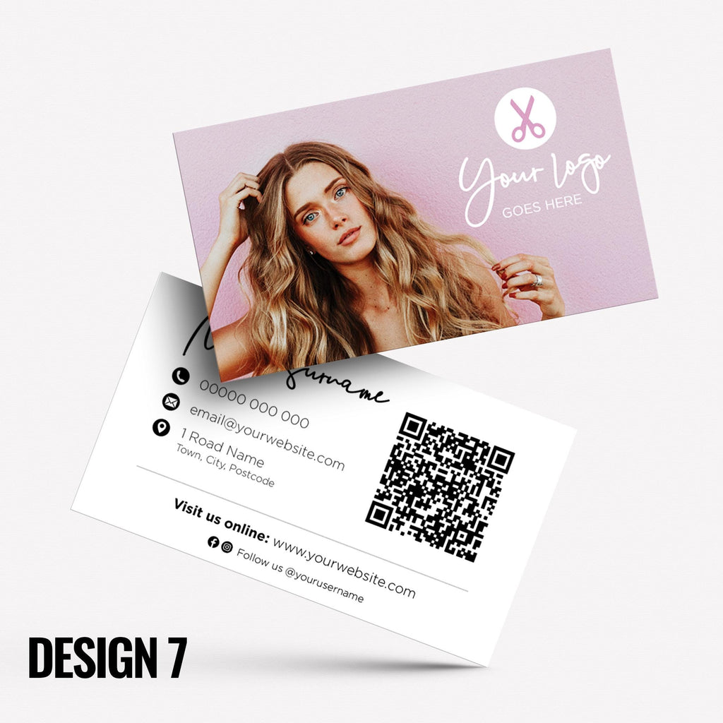 Custom Business Card Printing | Hair salon stylist hair dresser hairdressing beauty female beautician businesses