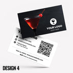 Custom Business Card Printing | Drinks Bar Pub Cocktails Beer Restaurant Cafe Micropub Bars Pints Wine Winebar Businesses