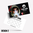 Custom printed loyalty reward cards | Vape shop vaping quit smoking vapour e-liquid juice refill mod vapour smoke designs businesses