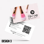 Custom Business Card Printing | Make up artist MUA beautician stylist PMU girls makeup lash lips brushes businesses