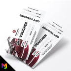 Custom printed gift vouchers | Perforated stubs | Guitar Lesson Music Business Shop Gig Show Band Instruments 3