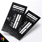 Custom printed gift vouchers | Perforated stubs | Marble Black White Modern Sparkle Style Modern Elegant Fancy