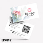 Custom Business Card Printing | Floral flowers feminine cute pink purple orange blue roses flower elegant generic businesses