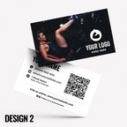 Custom Business Card Printing | Gym workout personal trainer training muscle weight lifting lift weight businesses