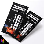 Custom printed gift vouchers | Perforated stubs | Fish Pets Shop Pet Supplies Fishing Animals Business 1