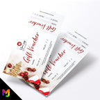 Custom printed gift vouchers | Perforated stubs | Christmas Style Business Festive Winter Snow Presents Gifts Cookies 1