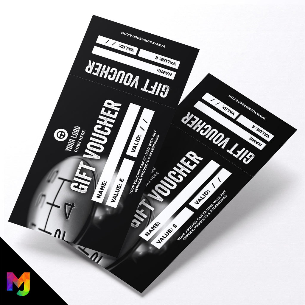 Custom printed gift vouchers | Perforated stubs | Car Vehicle Valet Showroom Auto Car Wash 2