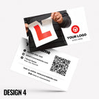 Custom Business Card Printing | Driving school instructor drive lesson learner learn car street roads businesses