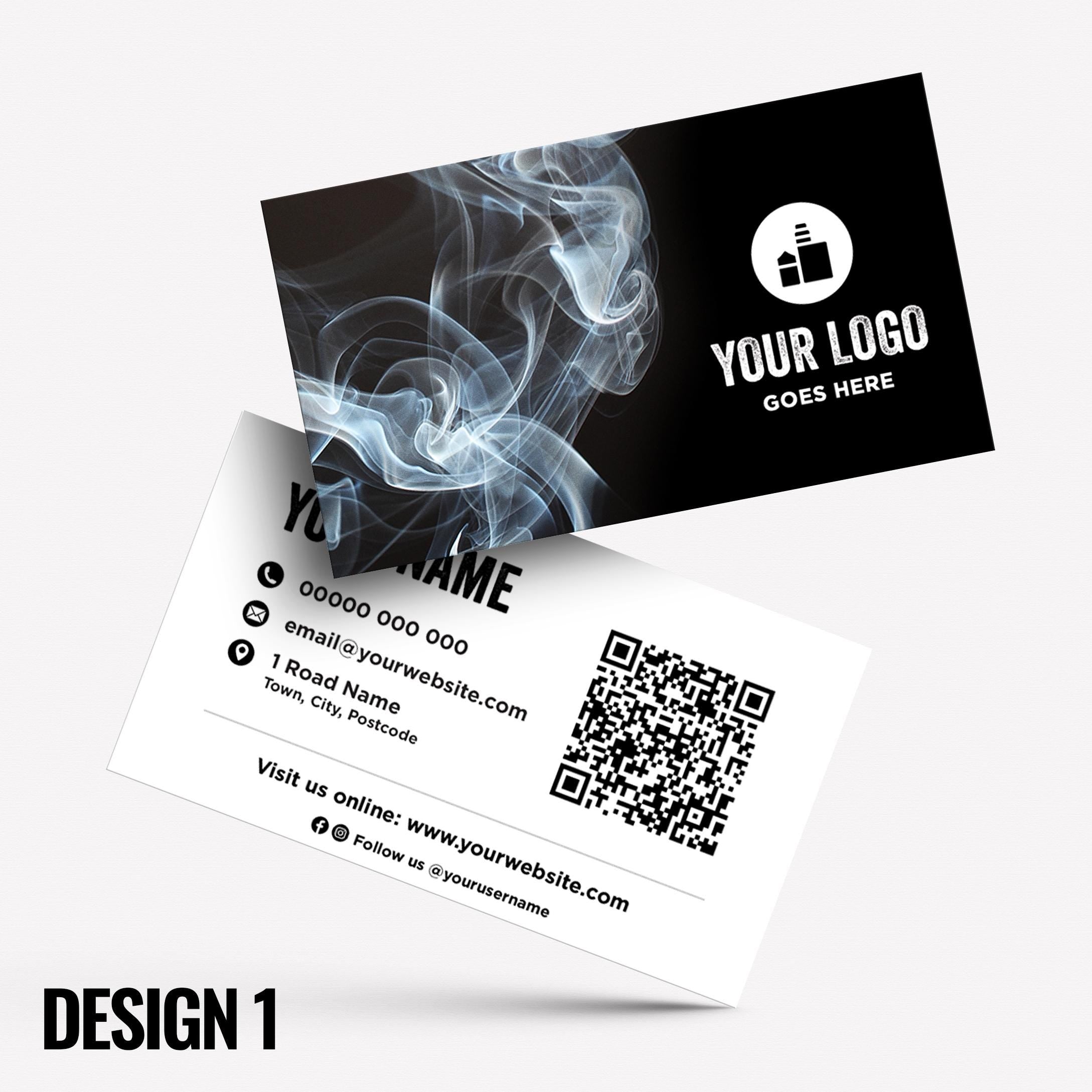 Custom Business Card Printing | Vape shop vaping quit smoking vapour e-liquid juice refill mod vapour smoke designs businesses