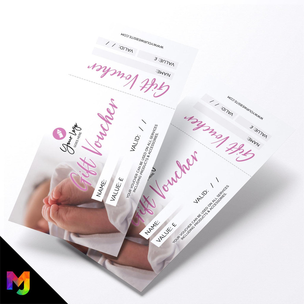 Custom printed gift vouchers | Perforated stubs | Baby Clothing Supplies Boy Girl Newborn Clothes Gifts 3
