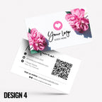 Custom Business Card Printing | Floral flowers feminine cute pink purple orange blue roses flower elegant generic businesses