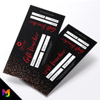 Custom printed gift vouchers | Perforated stubs | Black red glitter style modern fancy professional