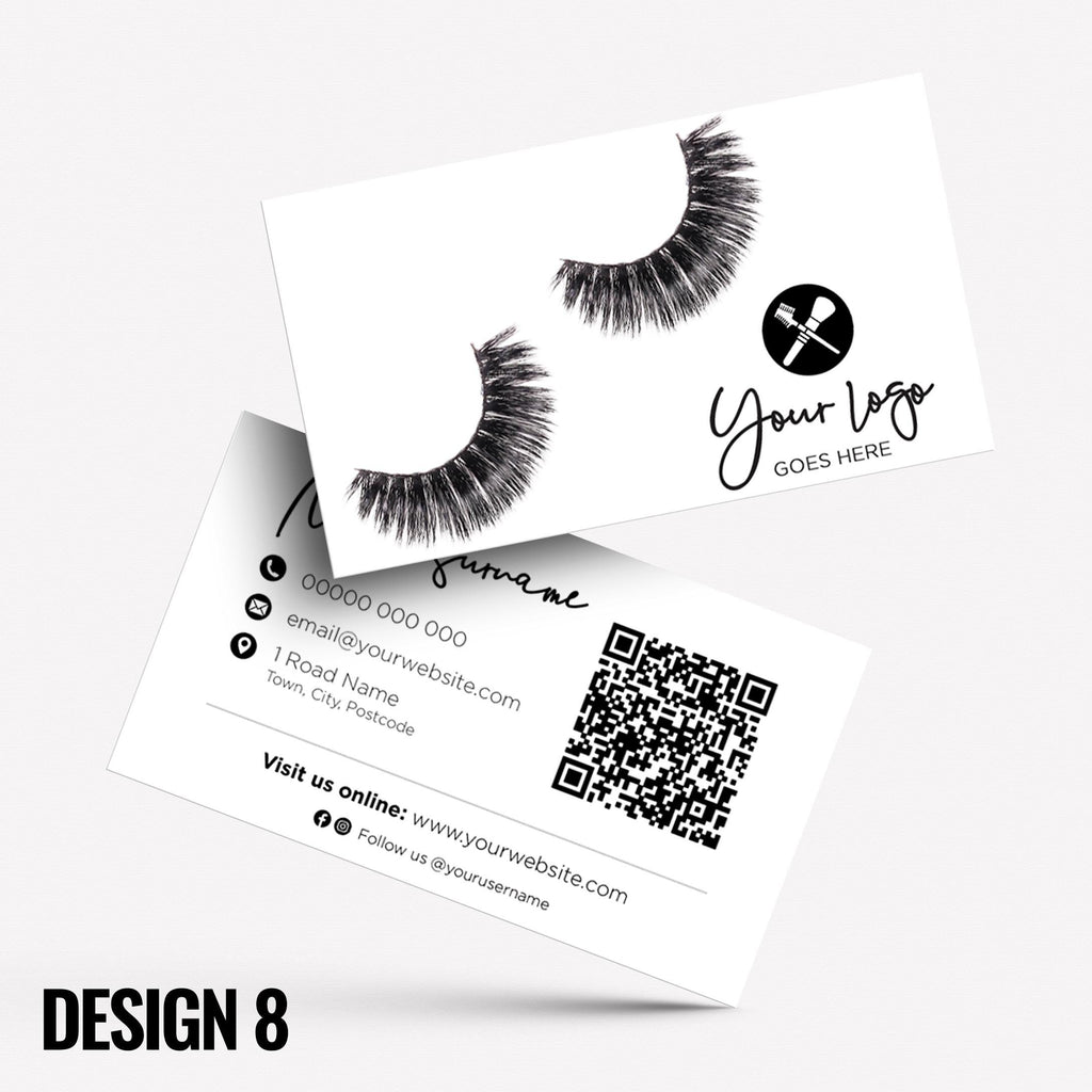 Custom Business Card Printing | Make up artist MUA beautician stylist PMU girls makeup lash lips brushes businesses