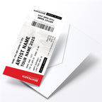 Personalised mock gig/concert ticket Birthday / Christmas gift | Any artist/band/show!
