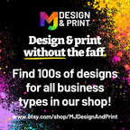 Custom jewellery backing card printing | A6 size | Red black swirl abstract style design 1