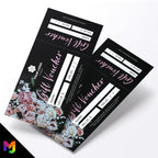 Custom printed gift vouchers | Perforated stubs | Florist flowers floral bouquet feminine female business 02