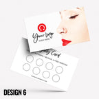 Custom printed loyalty reward cards | Tattoo studio artist piercing piercer body art jewellery tats ink inked businesses parlour salon