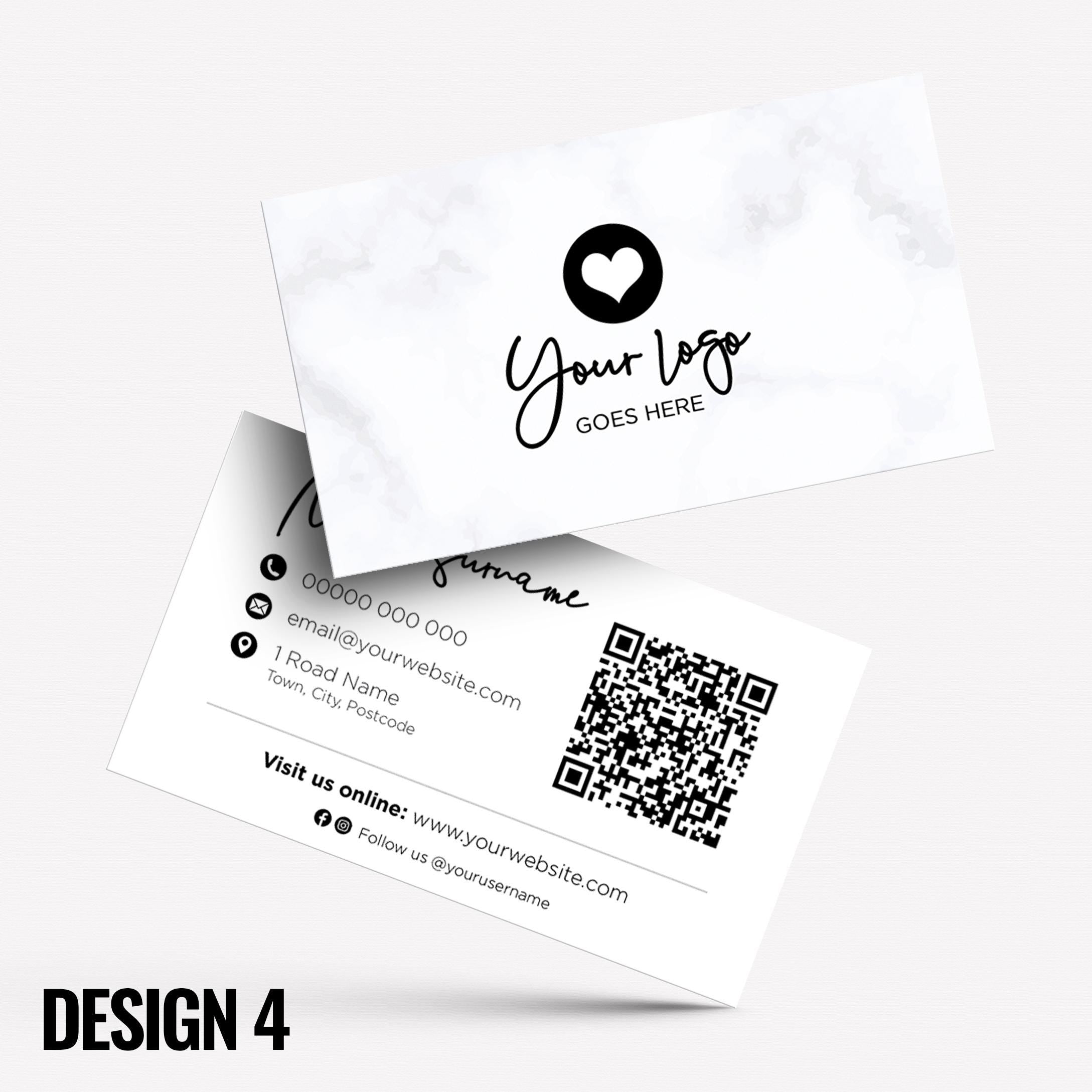 Custom Business Card Printing | Marble design white black rose gold blue pink shiny elegant modern generic businesses