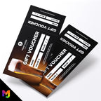 Custom printed gift vouchers | Perforated stubs | Bar beer drinks cocktail restaurant club business 01